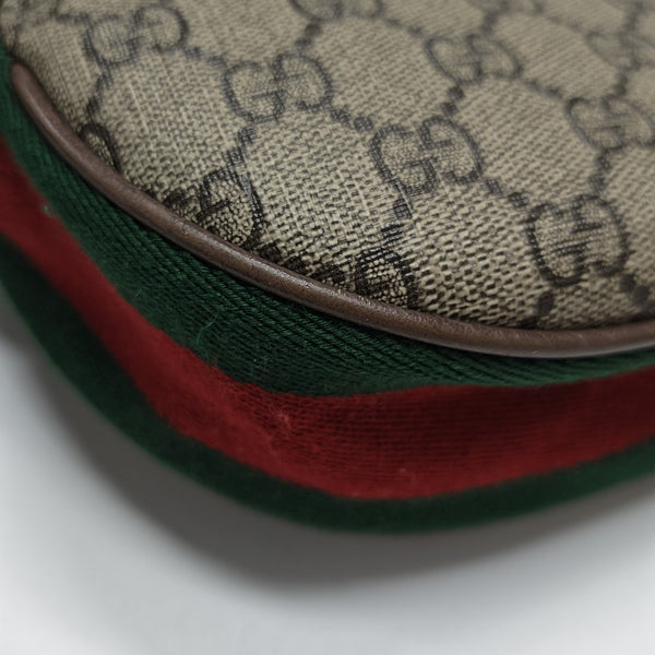 Ophidia Mini Monogram Coated Canvas Beige