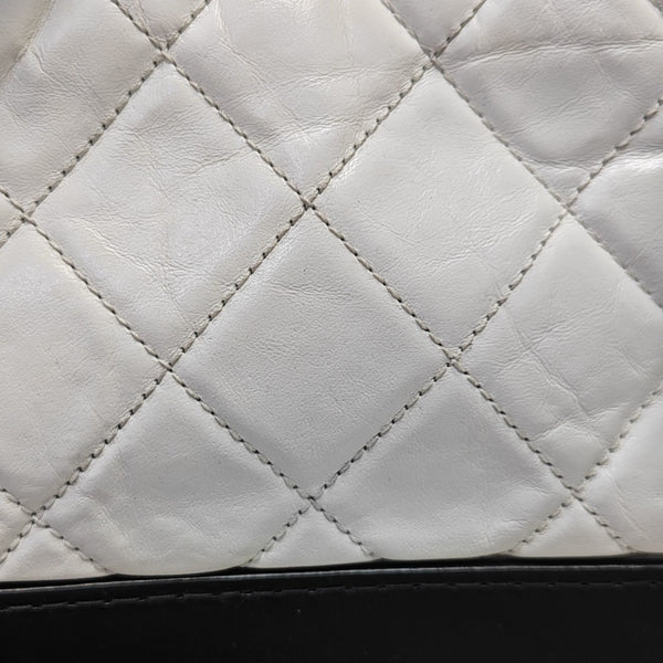 GABRIELLE Small Quilted Calfskin White
