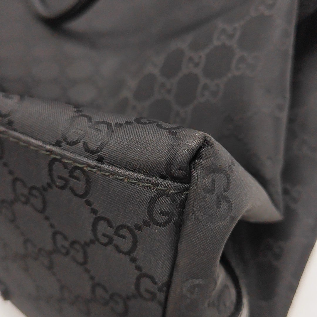 Monogram Canvas Tote Bag Black