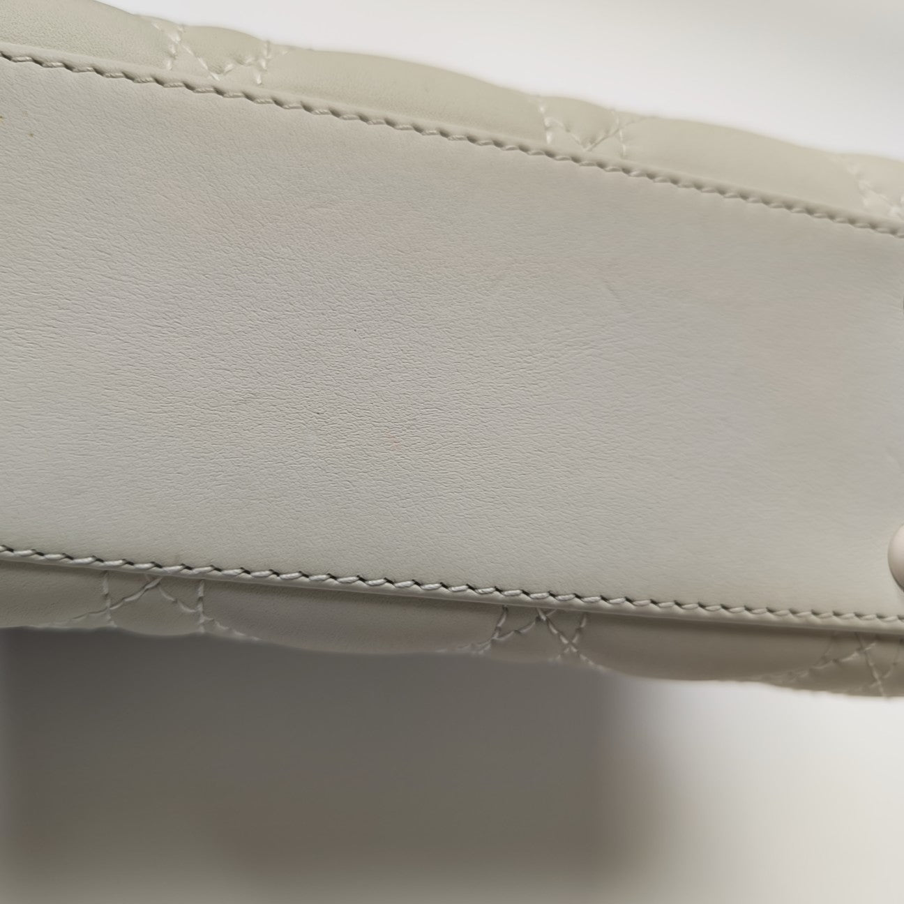Lady Dior Mini Cannage Lambskin White
