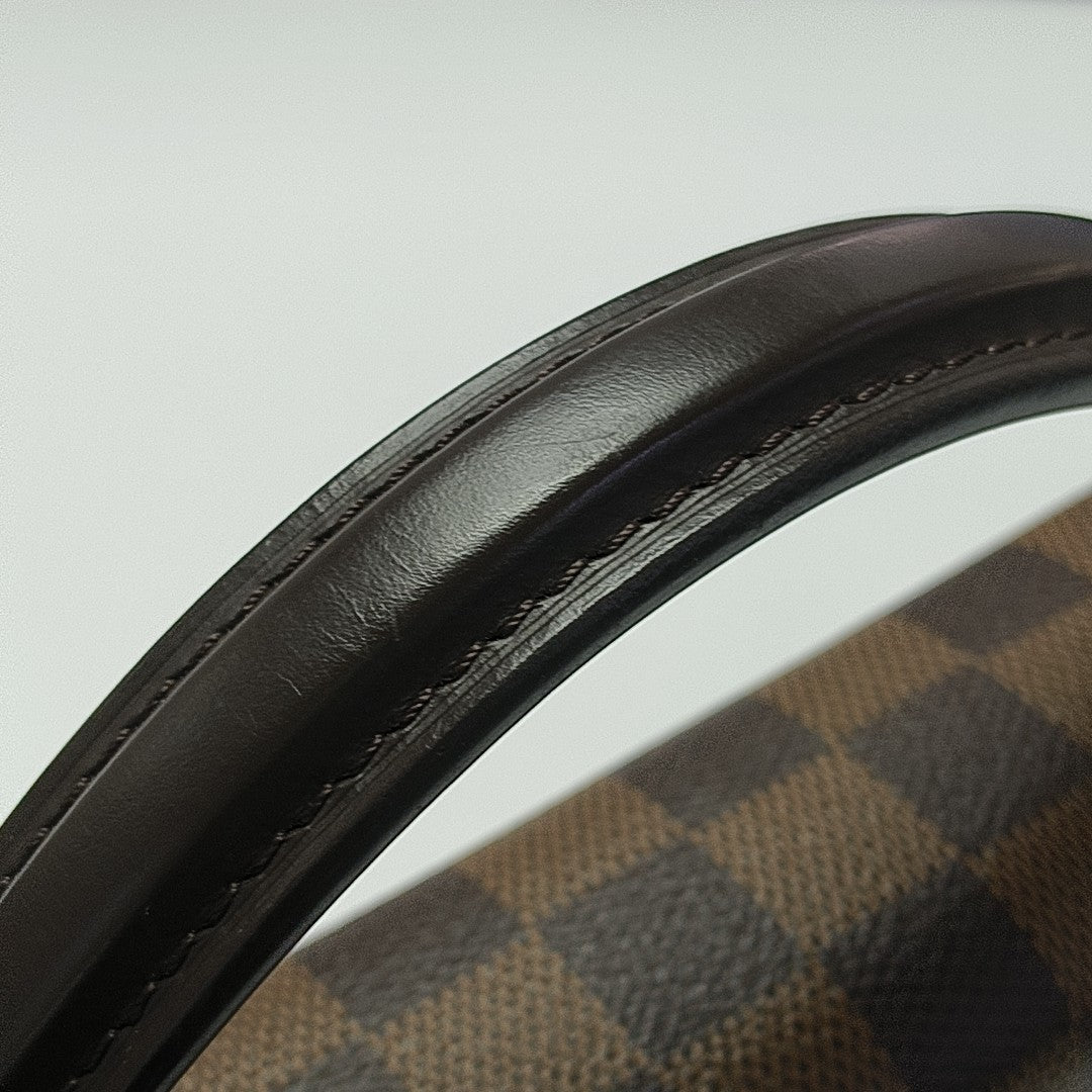 CROISETTE Damier Ebene Coated Canvas Brown