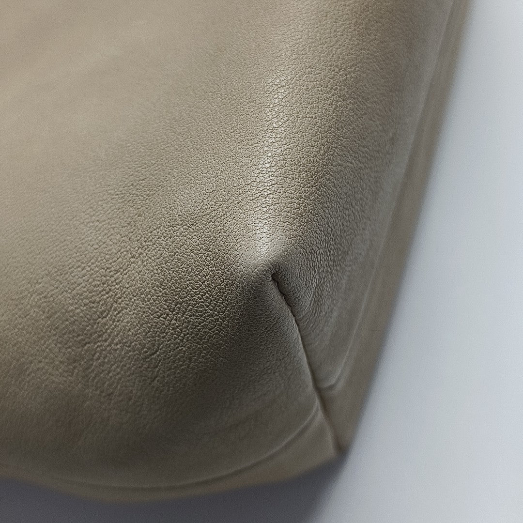 Lambskin Top Handle Bag Mini Beige