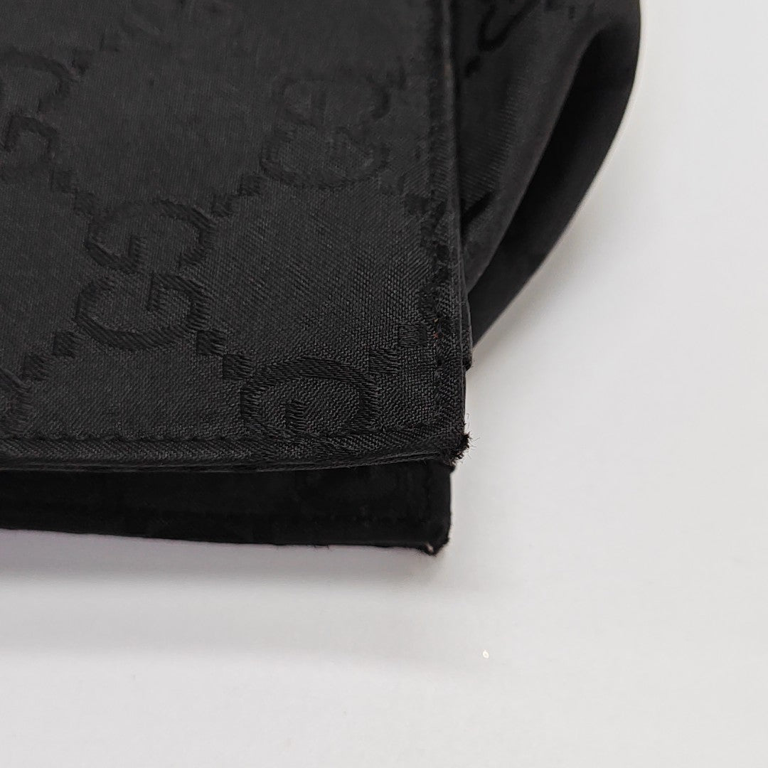 Monogram Fabric Tote Bag Black