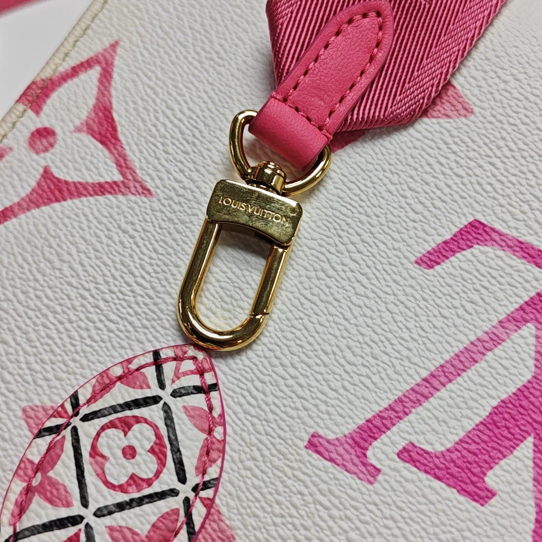 ONTHEGO PM Monogram Coated Canvas White