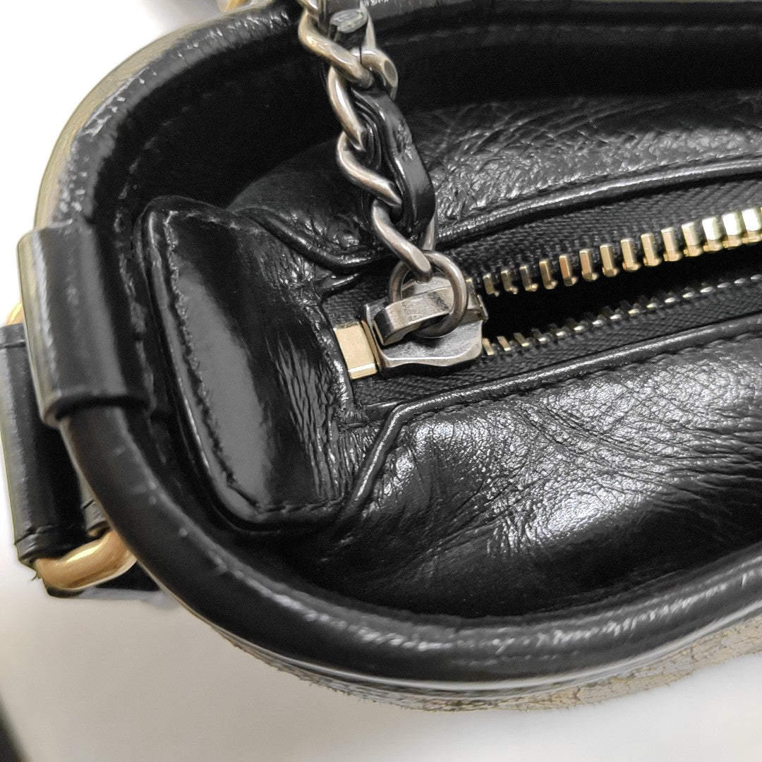 GABRIELLE Small Quilted Lambskin Gold