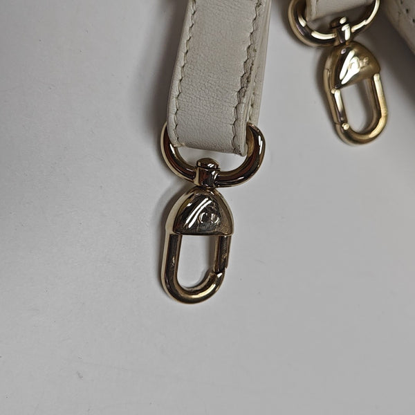 Lady Dior Small Cannage Lambskin White