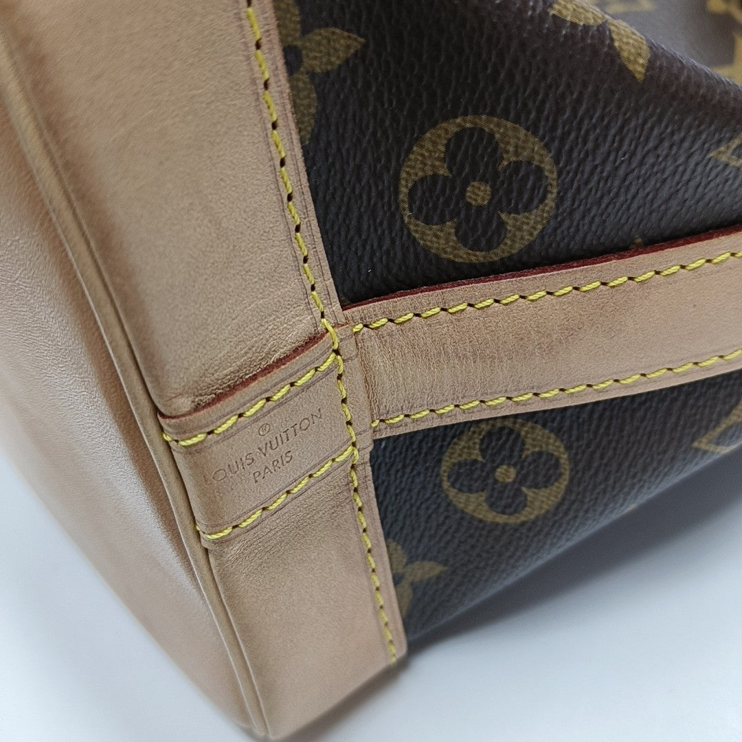 NOÉ BB Monogram Coated Canvas Brown