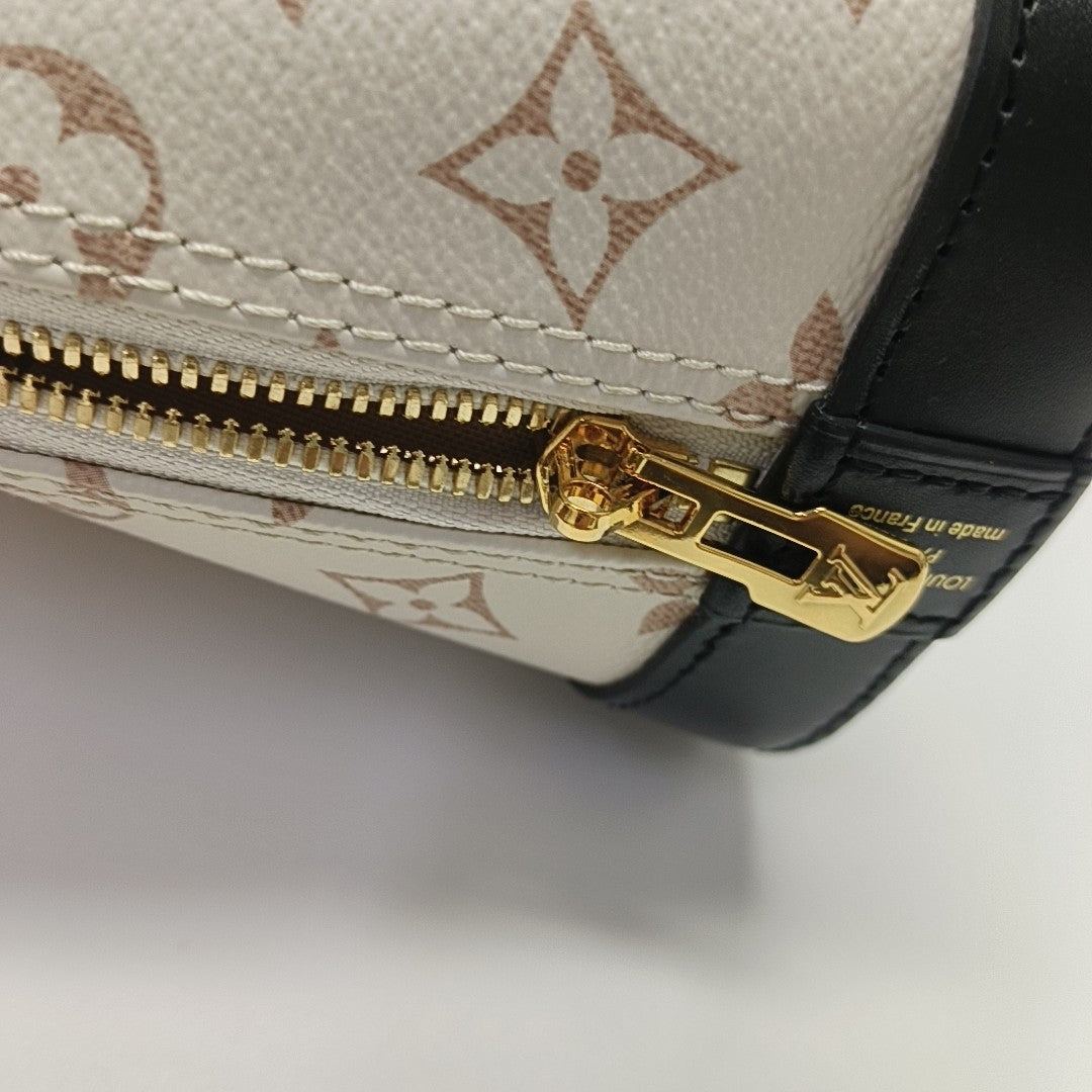 ALMA BB Monogram Coated Canvas White