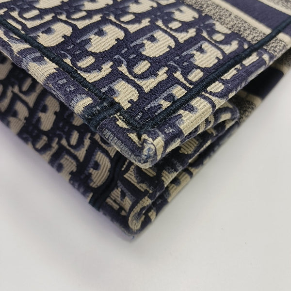 Book Tote Medium Oblique Canvas Blue