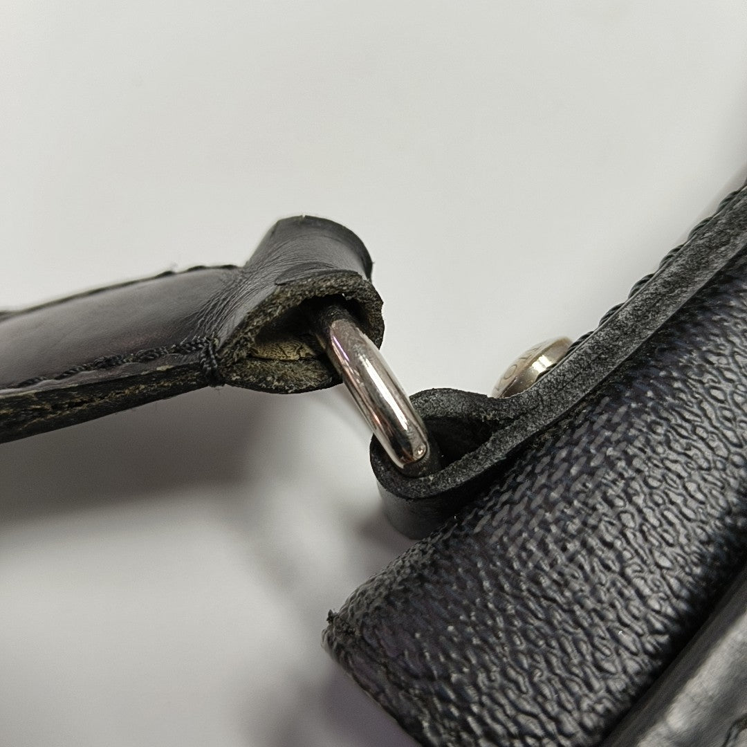 DANIEL Damier Graphite Coated Canvas Gray