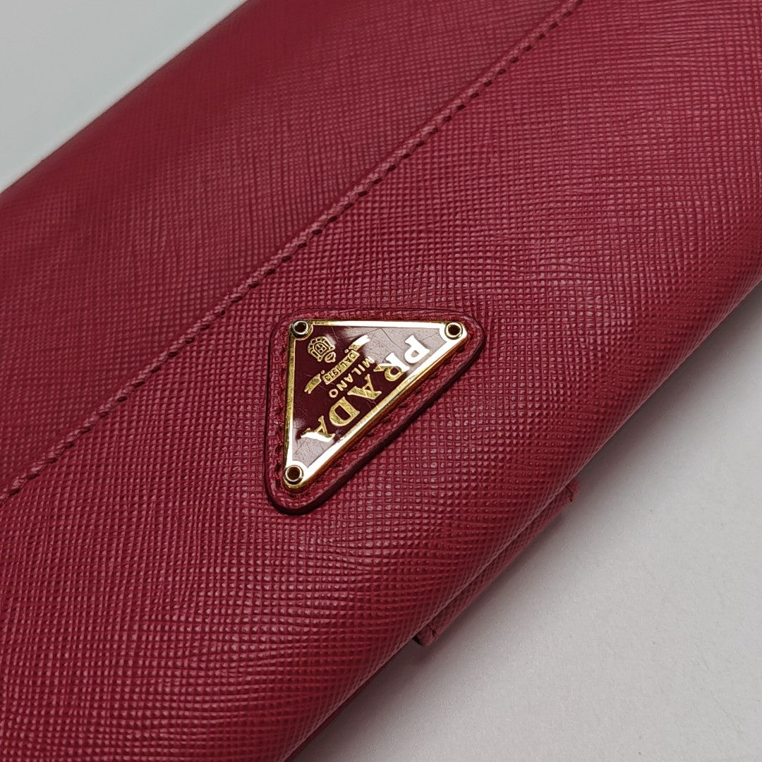Calfskin Wallet Red