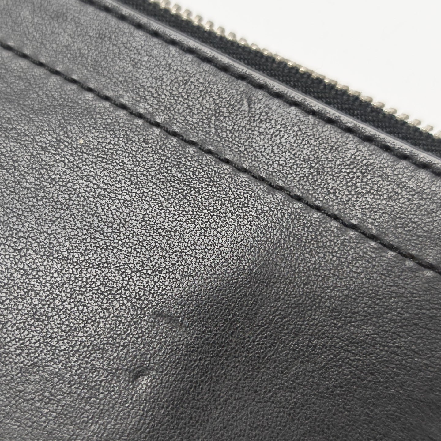 Leather Top Handle Bag Black