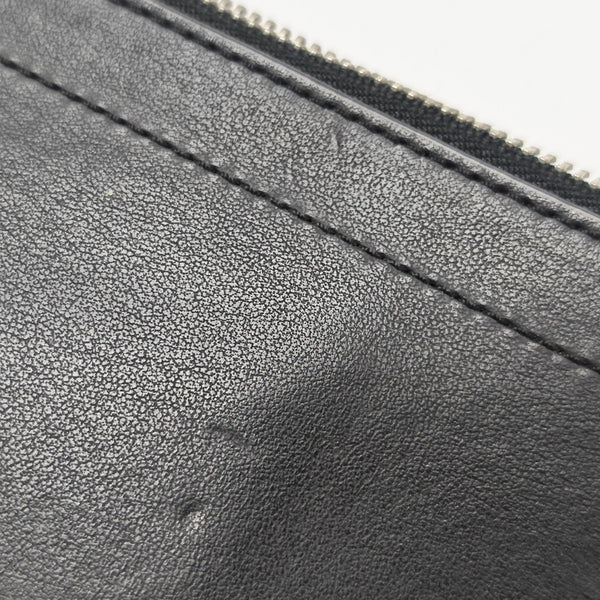 Leather Top Handle Bag Black