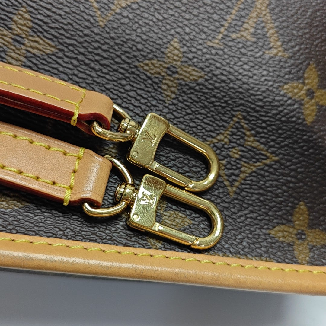 DIANE Nano Monogram Coated Canvas Brown