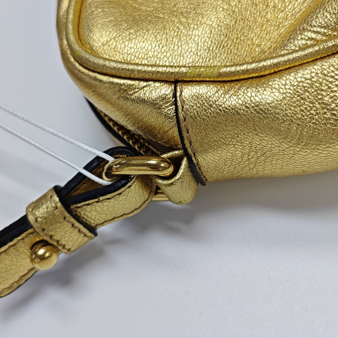 Calfskin Shoulder Bag Gold