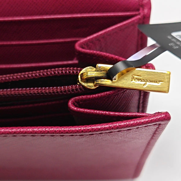 Authenticated pre-owned  Gancini Calfskin Red Wallet - Wallet at Looply