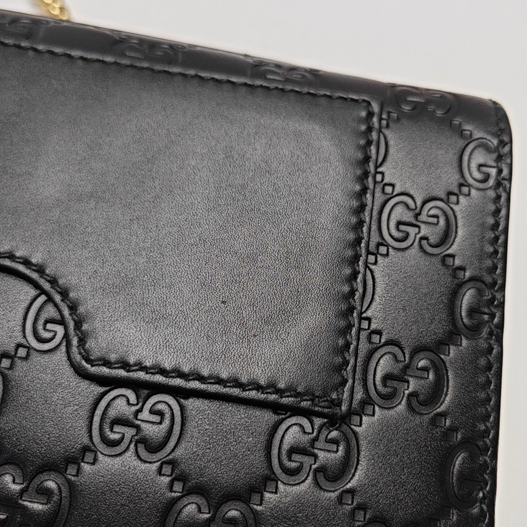 Padlock Small Monogram Calfskin Black