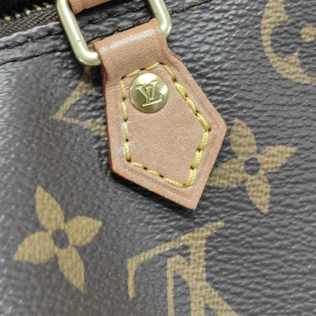 SPEEDY Nano Monogram Coated Canvas Brown
