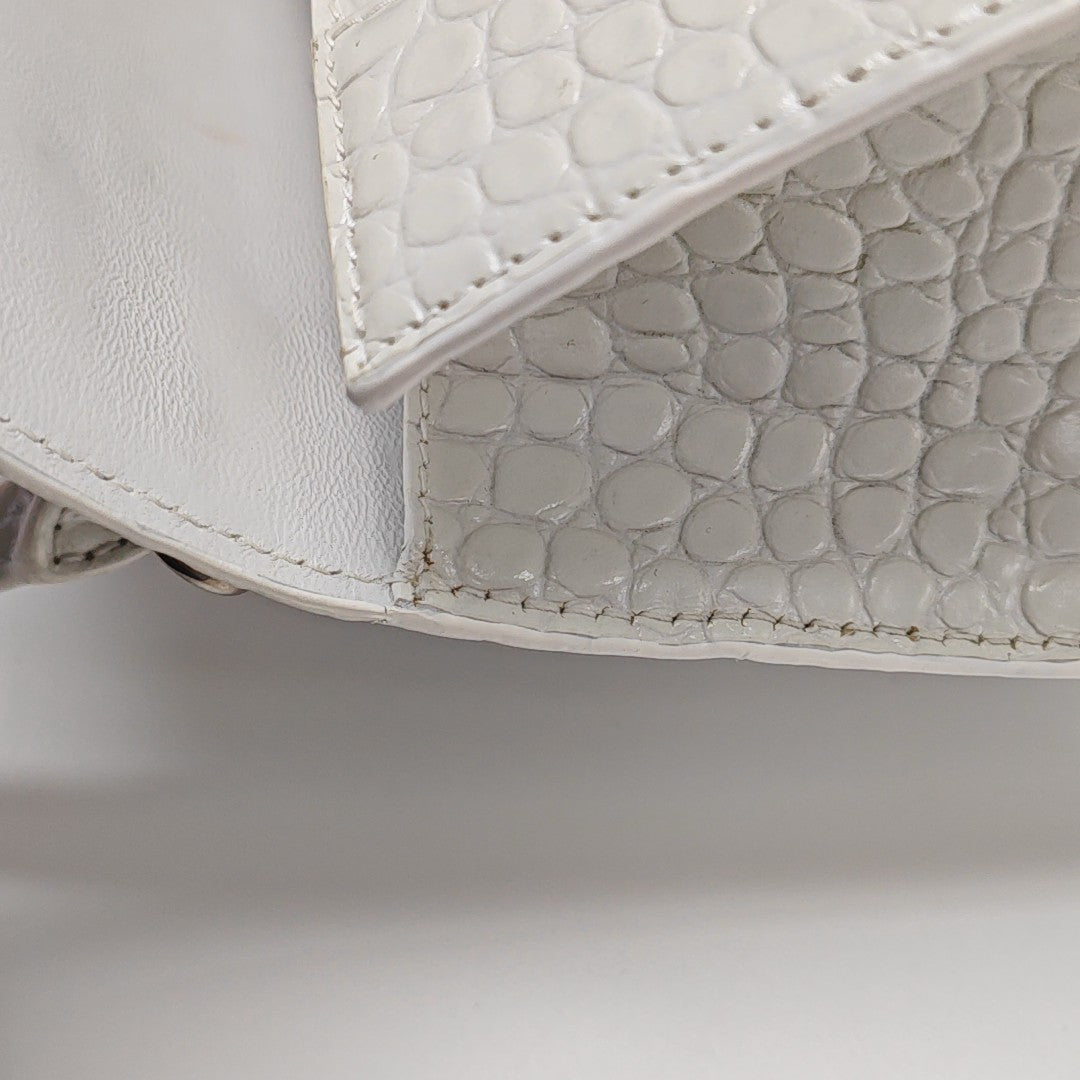 Hourglass S Calfskin White