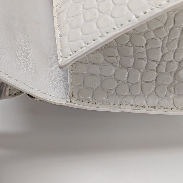 Hourglass S Calfskin White