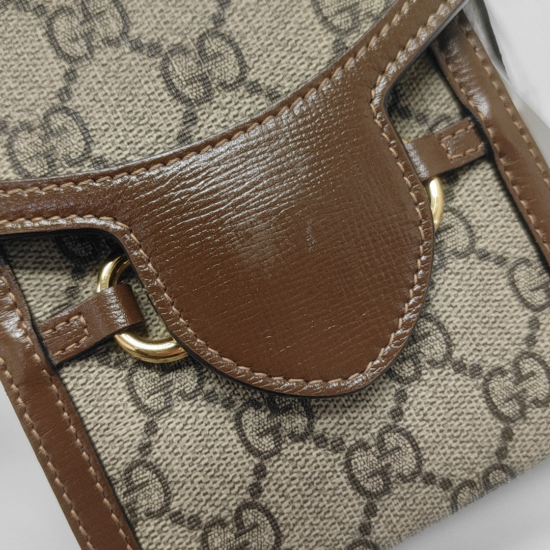 Horsebit 1955 Mini Coated Canvas Beige