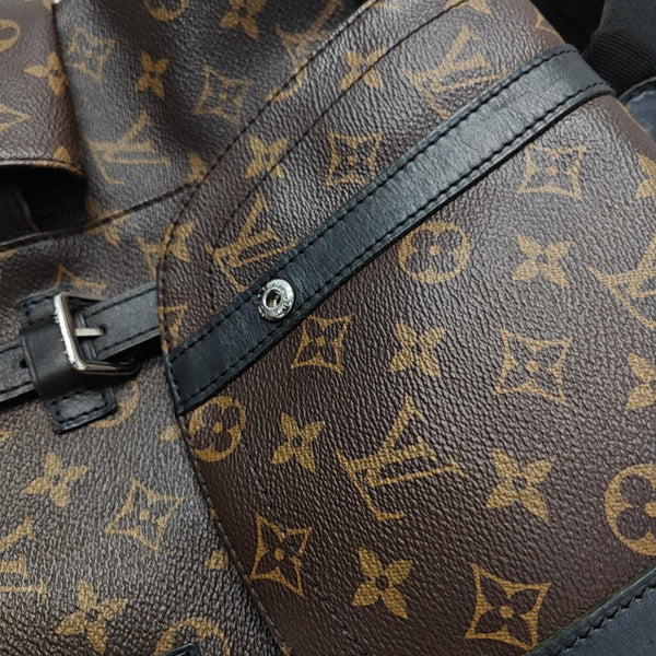 CHRISTOPHER MM Monogram Coated Canvas Brown