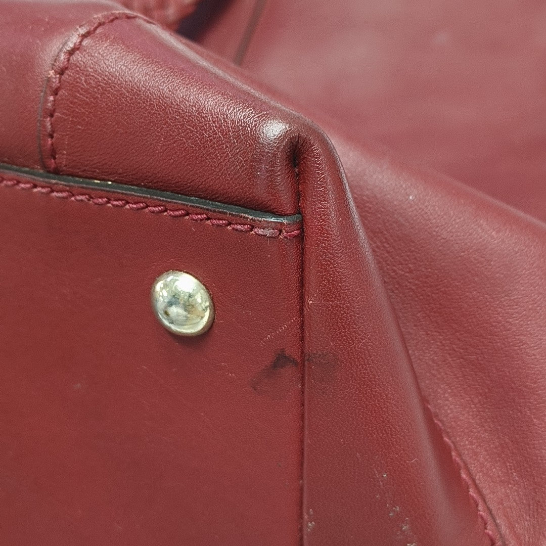 Calfskin Tote Bag Red