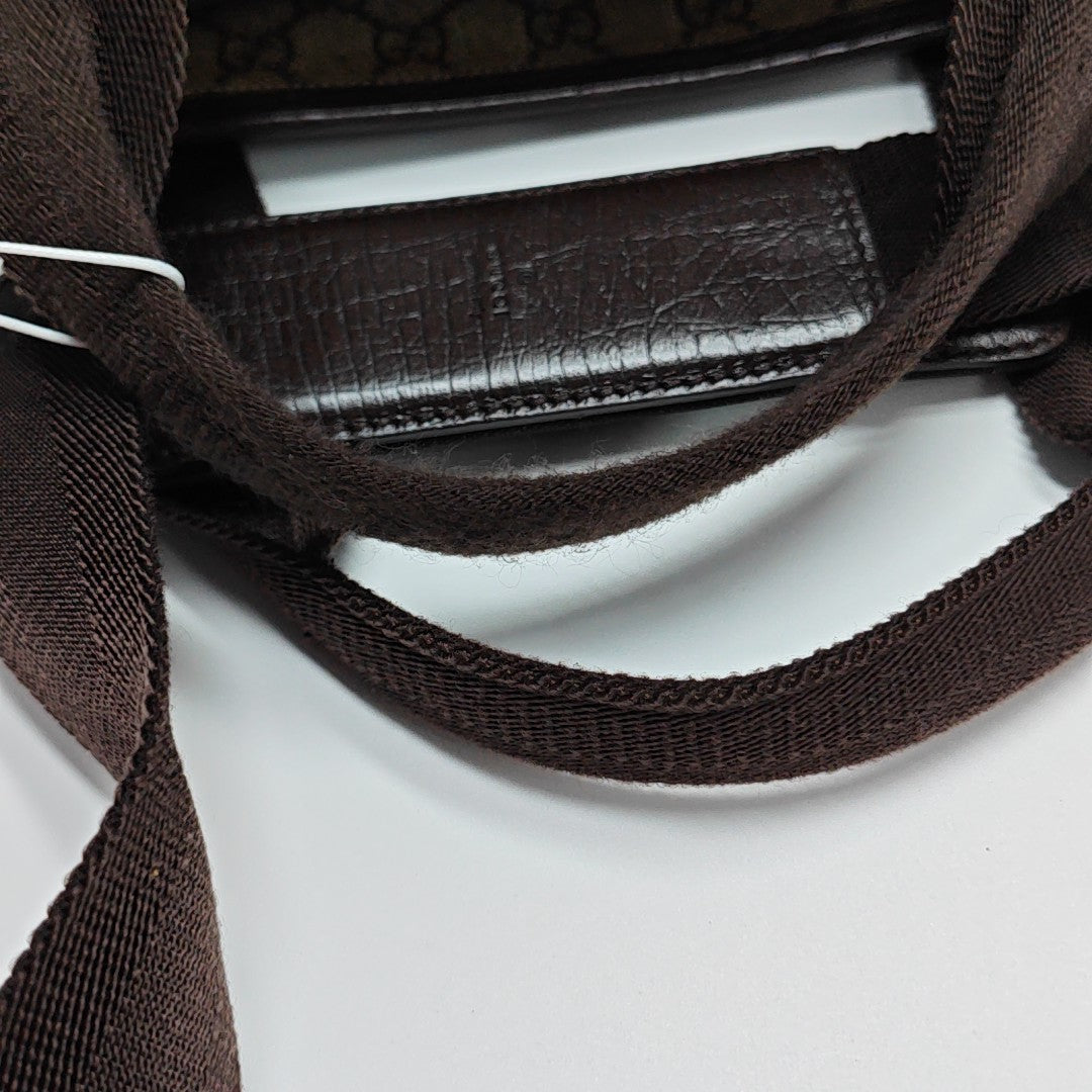 Monogram Coated Canvas Tote Bag Black