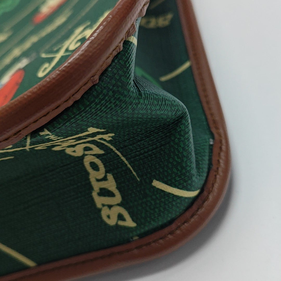 Monogram Coated Canvas Tote Bag Green