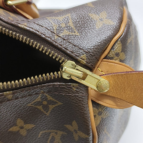 SPEEDY 30 Monogram Coated Canvas Brown