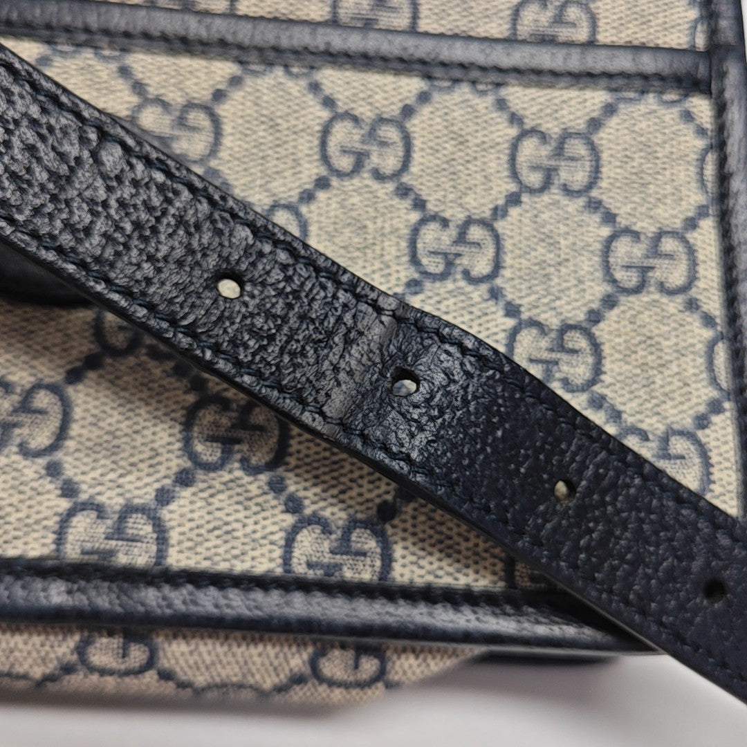 GG Supreme Mini Monogram Coated Canvas Beige