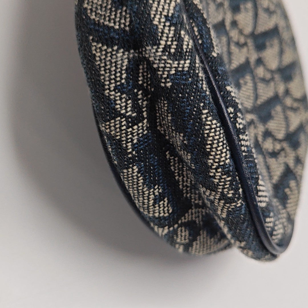 Saddle Mini Oblique Canvas Blue