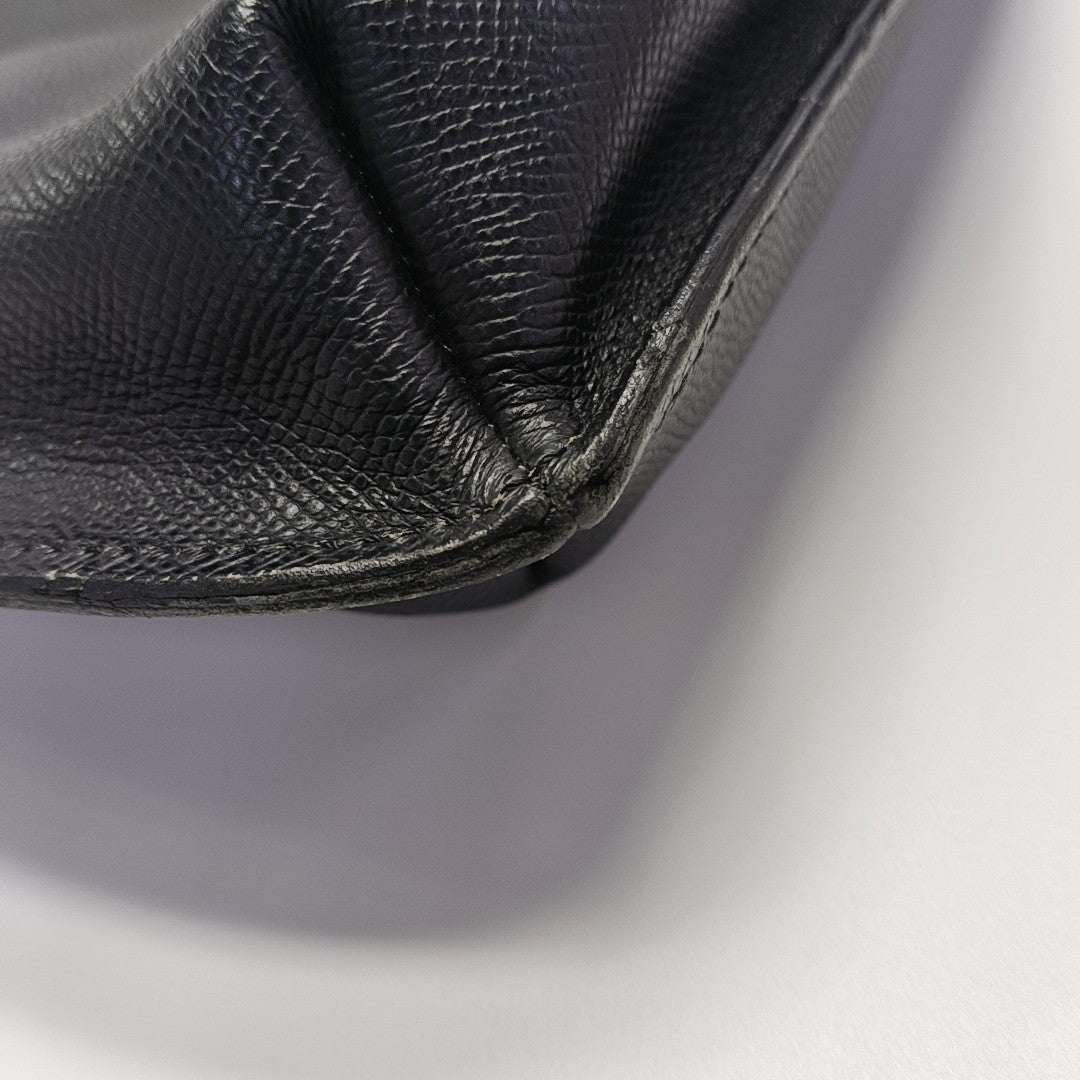 Grained Calfskin Tote Bag Black