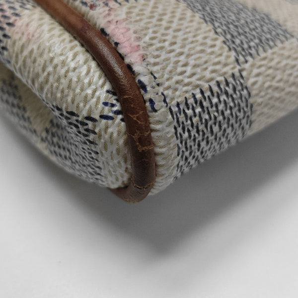 EVA Damier Azur Coated Canvas White