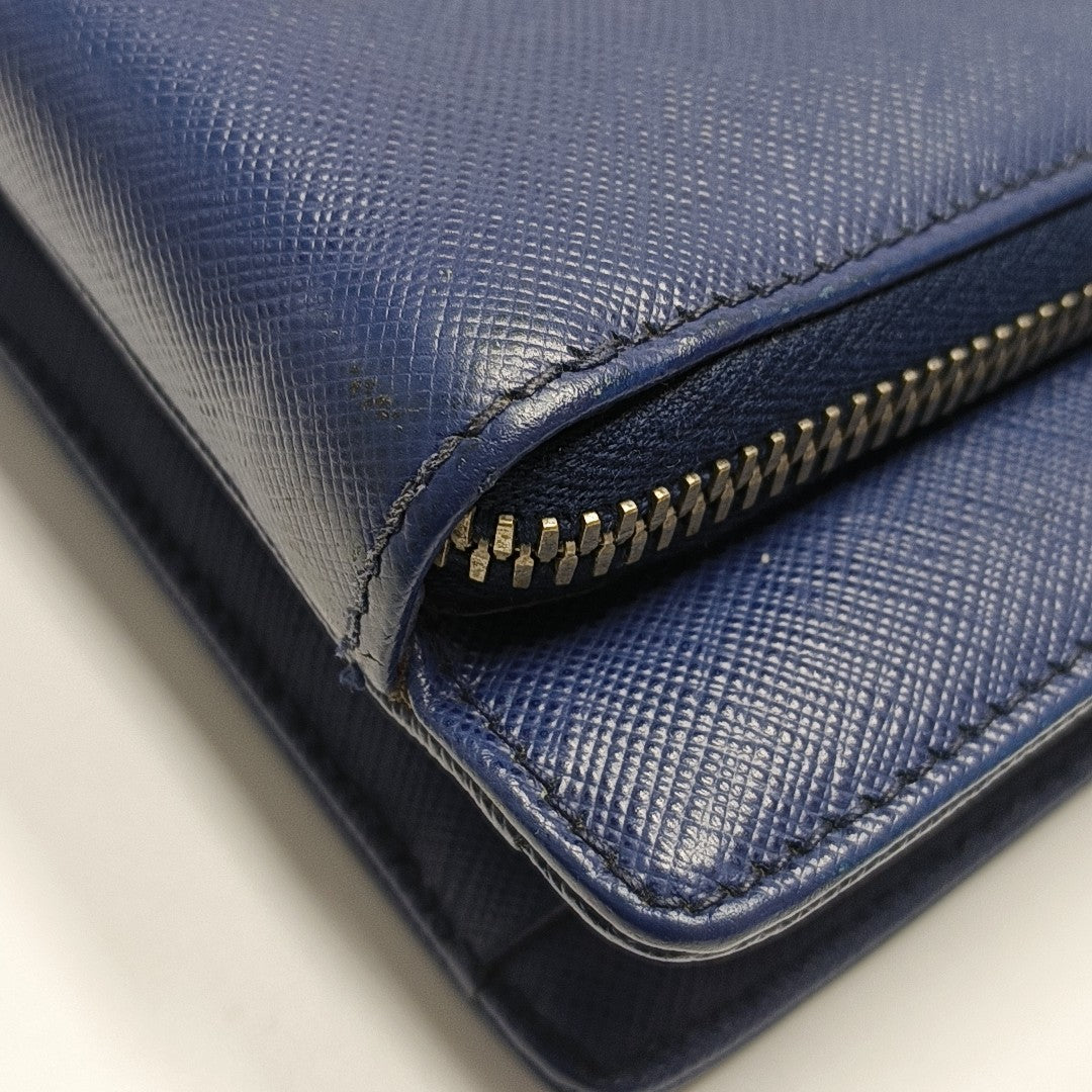 Saffiano Calfskin Tote Bag Blue