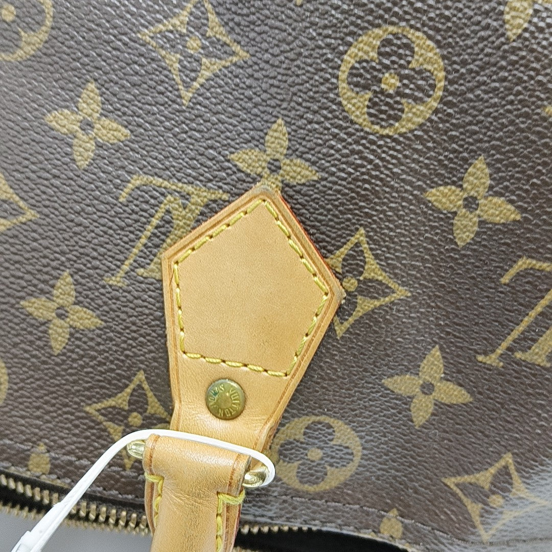 SPEEDY 30 Monogram Coated Canvas Brown
