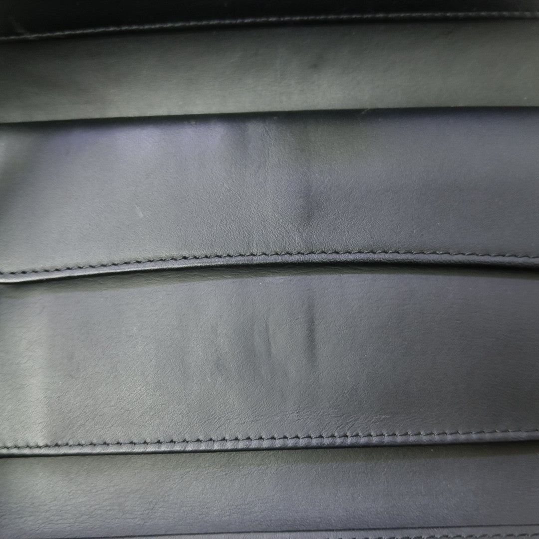 CLASSIC FLAP Mini Quilted Patent Leather Black Wallet