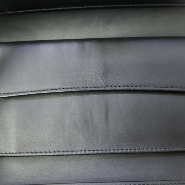 CLASSIC FLAP Mini Quilted Patent Leather Black Wallet