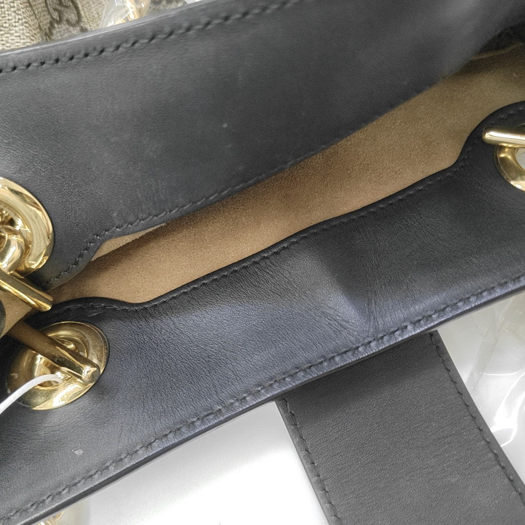 Padlock Small Monogram Coated Canvas Beige
