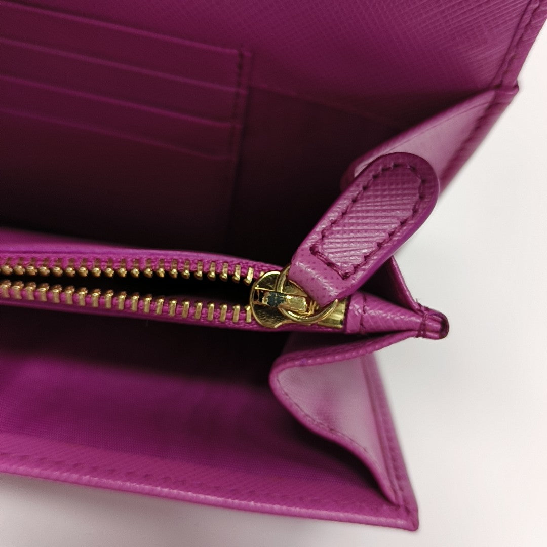 Ginny Calfskin Red Wallet