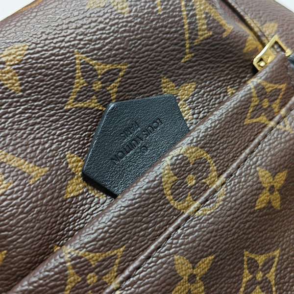PALM SPRINGS Mini Monogram Coated Canvas Brown
