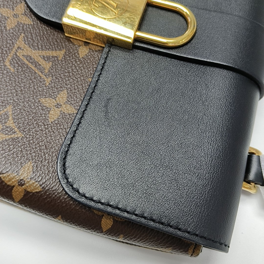 LOCKY BB Monogram Coated Canvas Brown