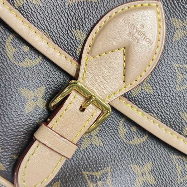 DIANE Monogram Coated Canvas Brown