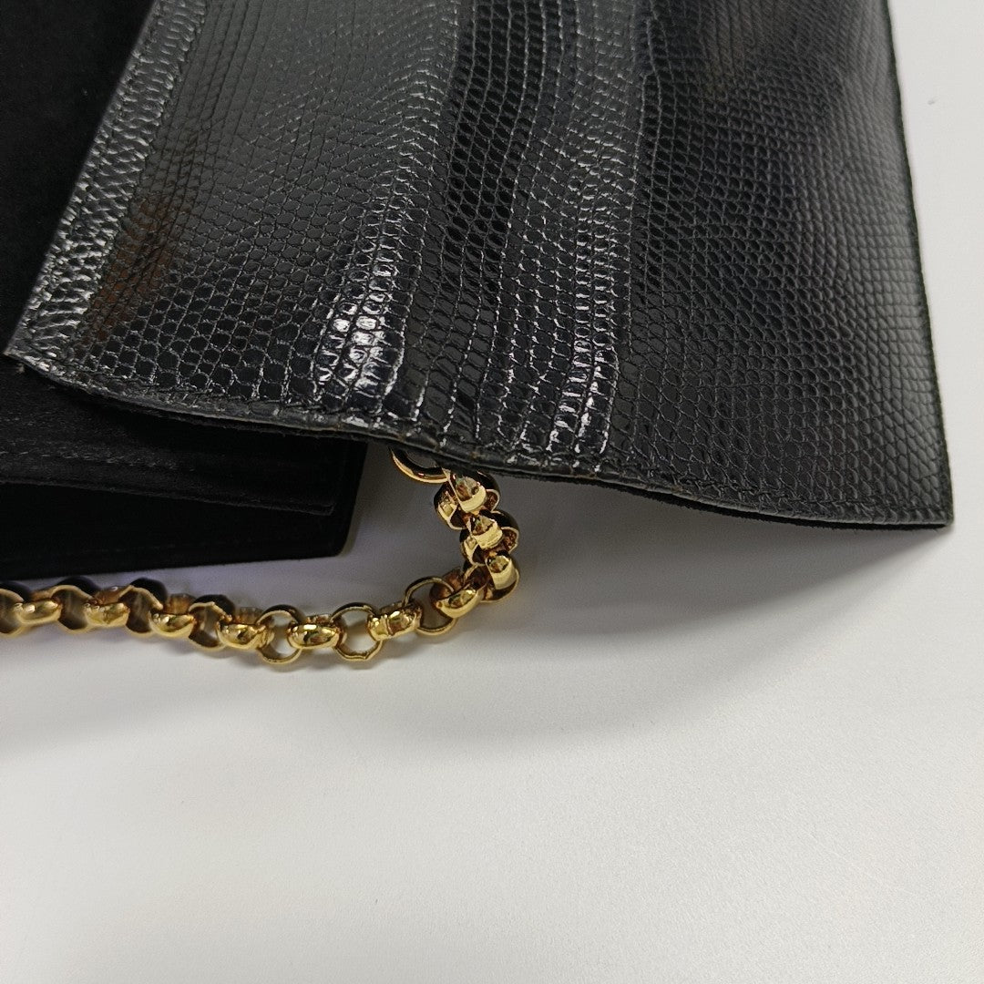 Suede Shoulder Bag Black