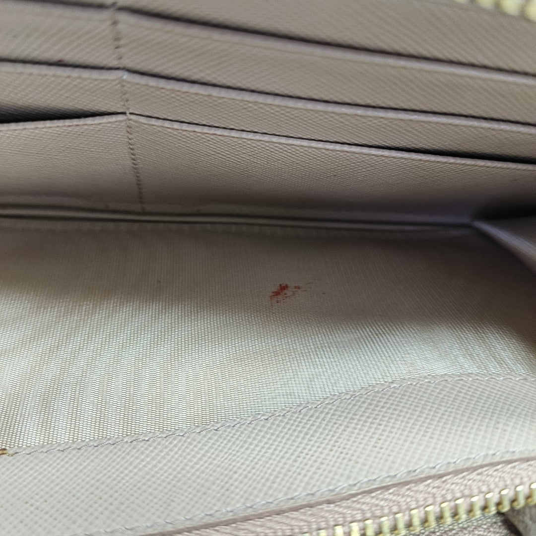 Saffiano Calfskin Wallet Beige