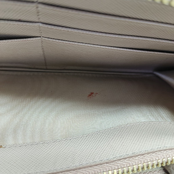 Saffiano Calfskin Wallet Beige