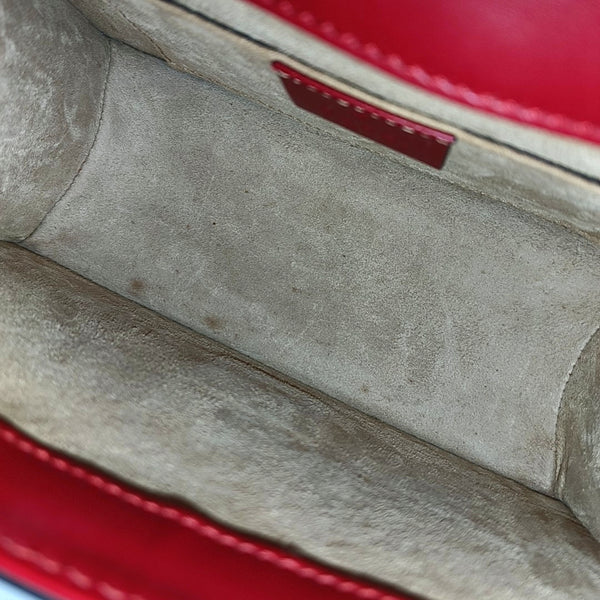 Authenticated pre-owned  Sylvie Mini Calfskin Red - Shoulder Bag at Looply