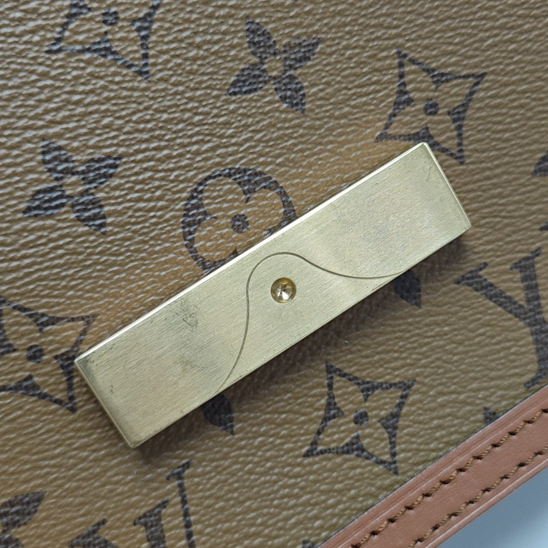 DAUPHINE Mini Monogram Coated Canvas Brown