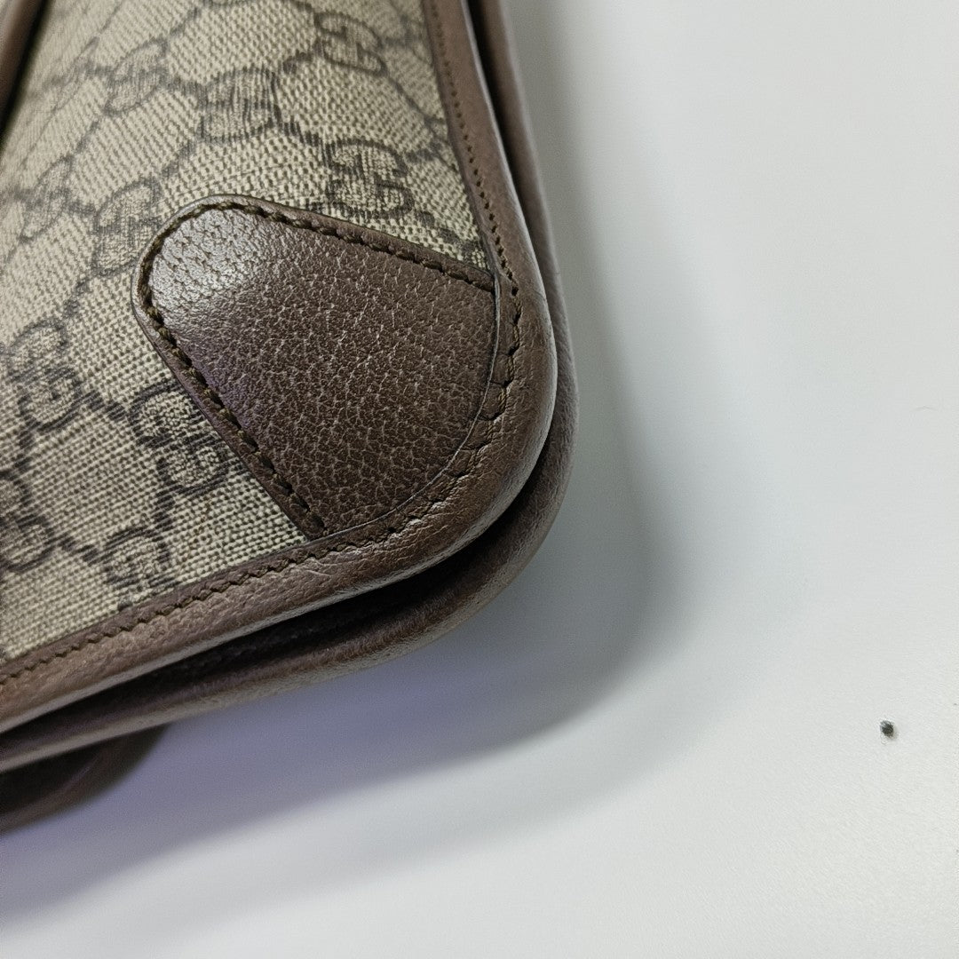 Neo Vintage Large Monogram Coated Canvas Brown