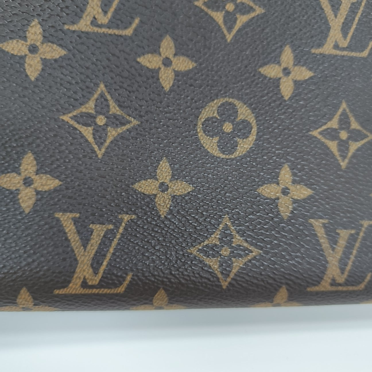FLORE Monogram Coated Canvas Brown